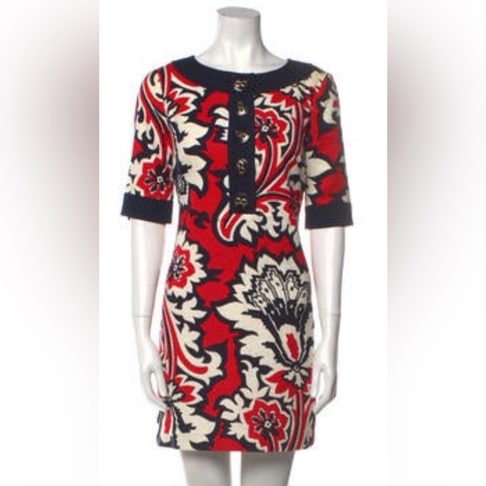 Milly Red and Cream Floral Dress 
CHECK OUT MY CLOSET